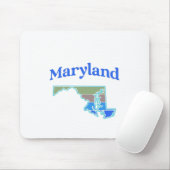 Karte von Maryland Mousepad (Mit Mouse)