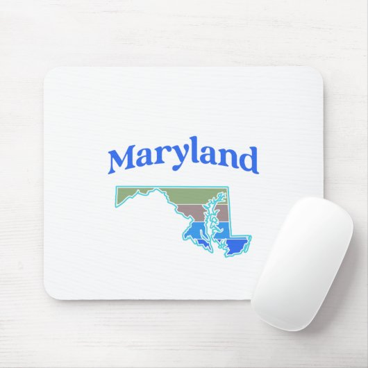 Karte von Maryland Mousepad (Mit Mouse)