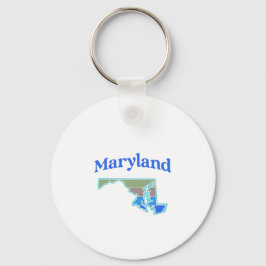 Karte von Maryland Schlüsselanhänger