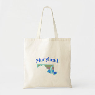 Karte von Maryland Tragetasche