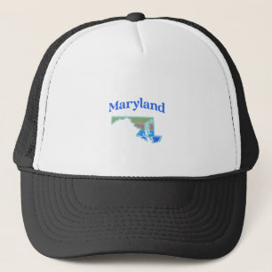 Karte von Maryland Truckerkappe