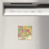 Karte von Massachusetts Connecticut und Rhode Isla Magnet (In Situ (Geschirrspüler))