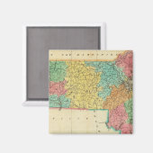 Karte von Massachusetts Magnet (Vorderseite/Rückseite)