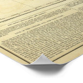 Karte von Massachusetts Poster (Ecke)