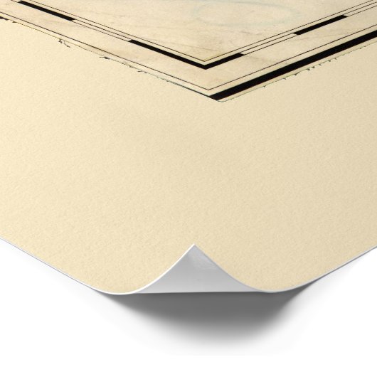 Karte von Maui, Hawaiianische Insel (1885) Poster (Ecke)