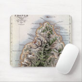 Karte von Mauritius, Illustration 'Paul und Mousepad (Mit Mouse)