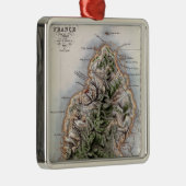 Karte von Mauritius, Illustration 'Paul und Silbernes Ornament (Rechts)