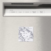 Karte von Melanesien Magnet (In Situ (Geschirrspüler))