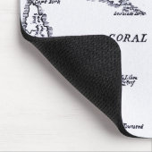 Karte von Melanesien Mousepad (Ecke)