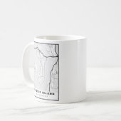Karte von Mercer Island Kaffeetasse (Vorderseite Links)