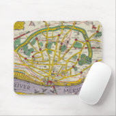 Karte von Merseyside, Liverpool Mousepad (Mit Mouse)