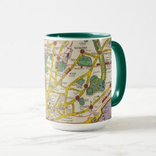 Karte von Merseyside, Liverpool Tasse