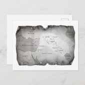 KARTE VON MESOPOTAMIA Postkarte (Vorne/Hinten)