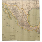 Karte von Mexiko Duschvorhang (Vorderseite)