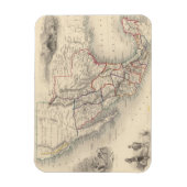 Karte von Mexiko, Kalifornien und Texas Magnet (Vertikal)