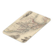 Karte von Mexiko, Kalifornien und Texas Magnet (Linke Seite)