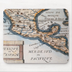 Karte von Mexiko oder von neuem Spanien   1625 Mousepad