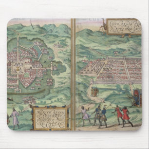 Karte von Mexiko und von Cuzco, von 'Civitates Mousepad