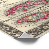 Karte von Mexiko, Zentralamerika Poster (Ecke)