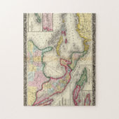 Karte von Mexiko, Zentralamerika Puzzle (Vertikal)