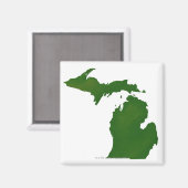 Karte von Michigan Magnet (Vorderseite/Rückseite)