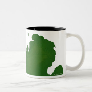 Karte von Michigan Zweifarbige Tasse