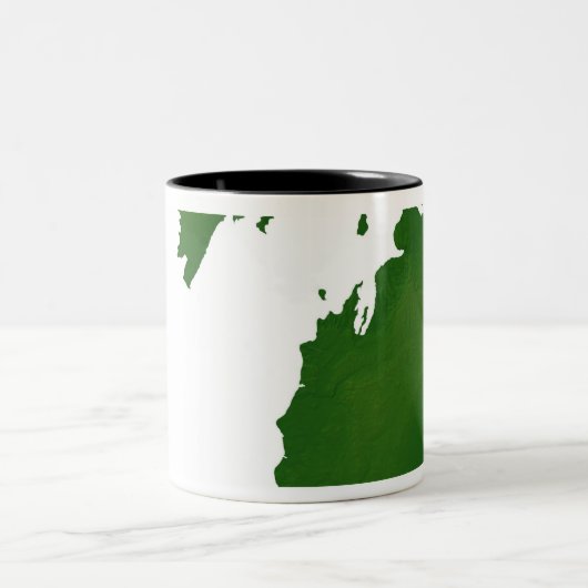 Karte von Michigan Zweifarbige Tasse (Mittel)