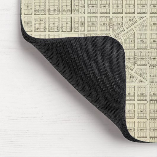 Karte von Milwaukee Mousepad (Ecke)
