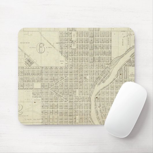 Karte von Milwaukee Mousepad (Mit Mouse)