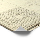 Karte von Milwaukee Poster (Ecke)