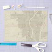 Karte von Milwaukee Seidenpapier (Handwerk)
