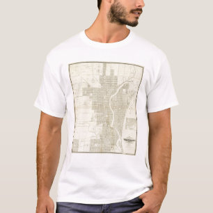Karte von Milwaukee T-Shirt