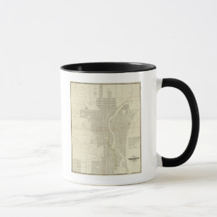Karte von Milwaukee Tasse