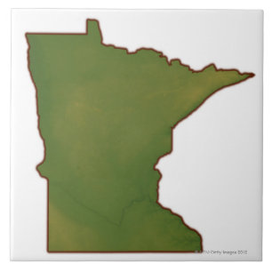Karte von Minnesota Fliese