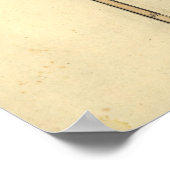 Karte von Mississippi & Alabama 1810 Poster (Ecke)