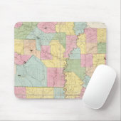 Karte von Mississippi, Louisiana und Arkansas Mousepad (Mit Mouse)