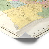 Karte von Mississippi, Louisiana und Arkansas Poster (Ecke)