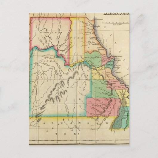 Karte von Missouri (Vorderseite)