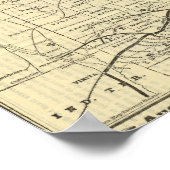 Karte von Missouri 2 Poster (Ecke)