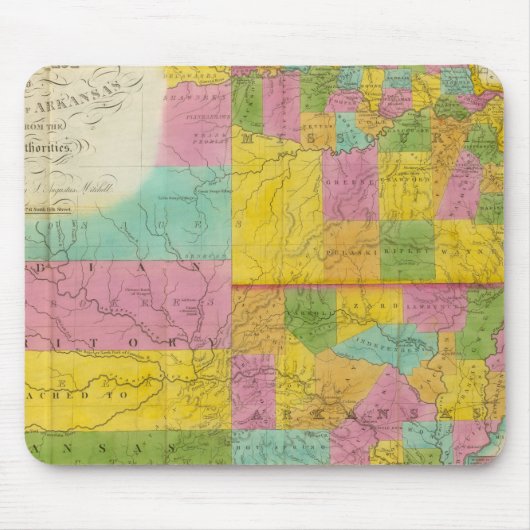 Karte von Missouri Mousepad (Vorne)