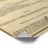 Karte von Missouri Poster (Ecke)