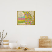 Karte von Missouri Poster (Küche)