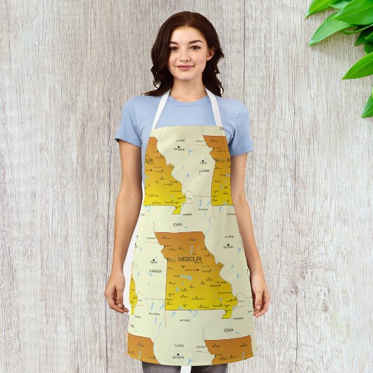 Karte von Missouri Schürze