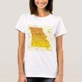 Karte von Missouri T-Shirt (Vorderseite)