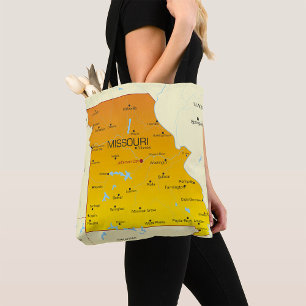 Karte von Missouri Tasche