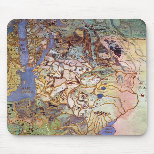 Karte von Mitteleuropa Mousepad (Vorne)