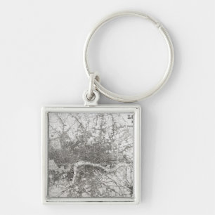 Karte von modernem London und von seiner Umgebung, Schlüsselanhänger