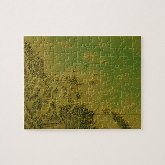 Karte von Montana Puzzle (Horizontal)