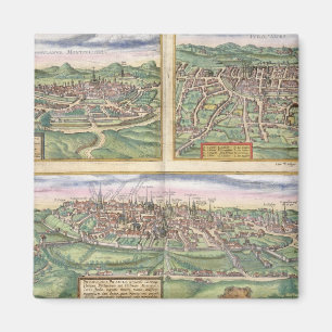 Karte von Montpellier, Ausflüge und von Poitiers, Magnet