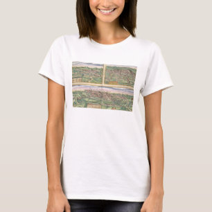 Karte von Montpellier, Tours und Poitiers, von 'Ci T-Shirt